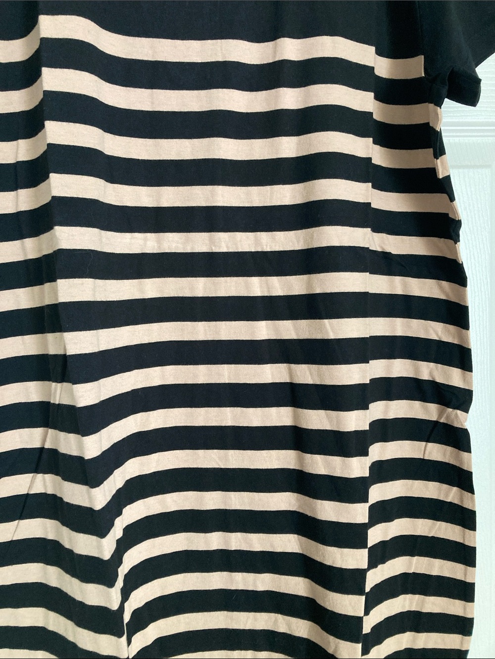 JCrew midi t-shirt dress in stripe - Picture 3 of 5